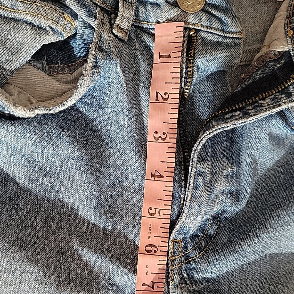 Zara Blue Skinny Jeans with Distressed Details Size 0 - Picture 8 of 10